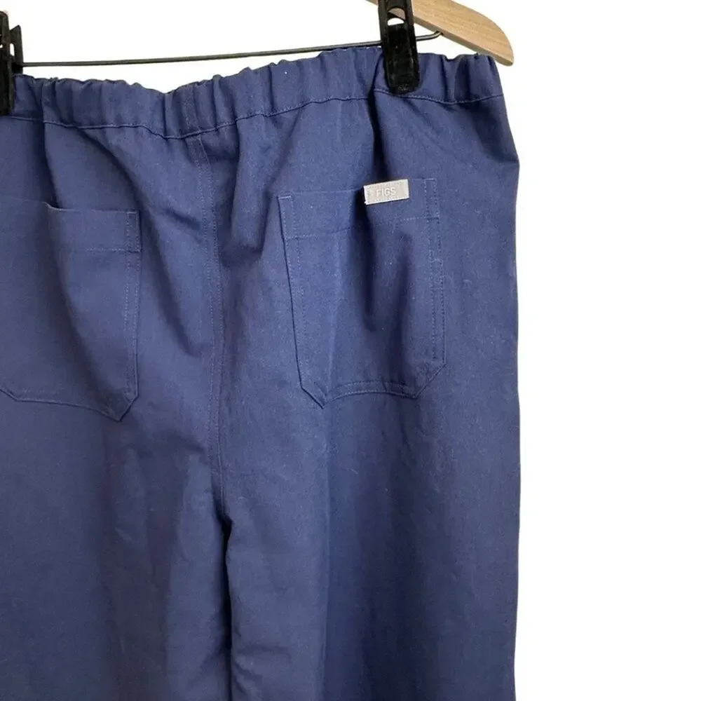 Figs Pisco™ Basic Scrub Pants in Navy Large Short